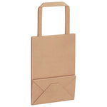 HKH Sacos de Papel 50 Unidades com Alças - Castanho - 15x8x21 cm