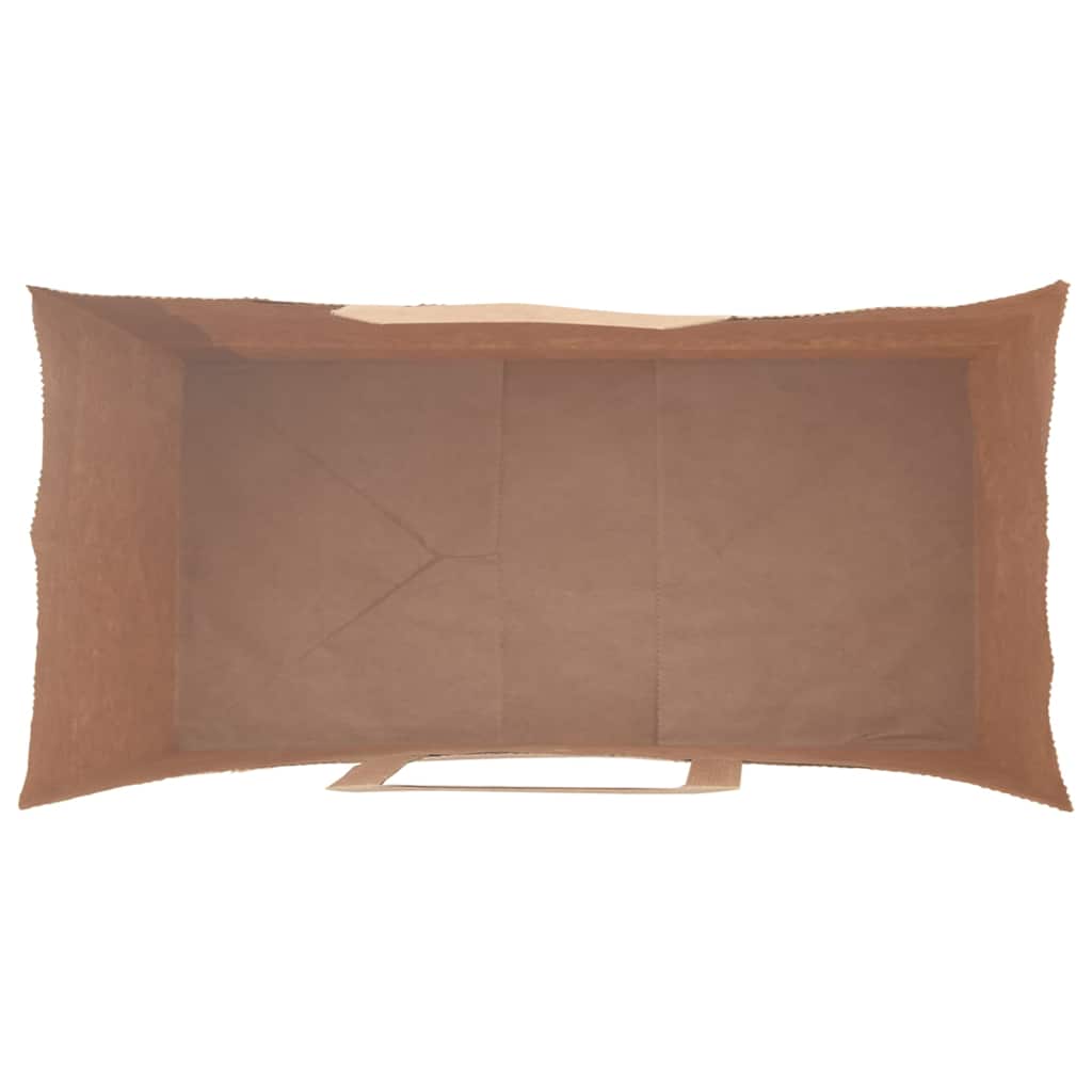 Bolsas de Papel HKH 50 Unidades con Asas - Marrón - 18x8x22 cm