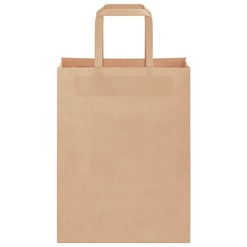 HKH Bolsas de Papel 50 Unidades con Asas - Marrón - 21x11x28 cm