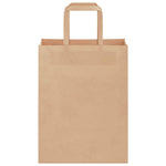 HKH Bolsas de Papel 50 Unidades con Asas - Marrón - 21x11x28 cm