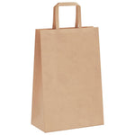 HKH Sacos de Papel 50 Unidades com Alças - Branco - 21x11x31 cm