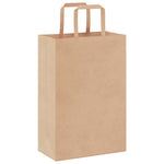 HKH Sacos de Papel 50 Unidades com Alças - Branco - 21x11x31 cm