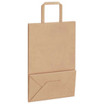 HKH Sacos de Papel 50 Unidades com Alças - Branco - 21x11x31 cm