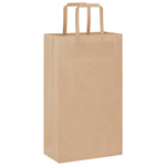 Bolsas de Papel HKH 50 Unidades con Asas - Marrón - 21x11x36 cm