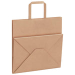 HKH Sacos de Papel 50 Unidades com Alças - Castanho - 26x17x25 cm