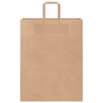 HKH Bolsas de Papel 50 Unidades con Asas - Marrón - 32x12x42 cm