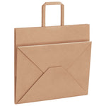 HKH Sacos de Papel 50 Unidades com Alças - Castanho - 32x22x28 cm
