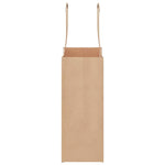 HKH Bolsas de Papel 250 Unidades con Asas - Marrón - 15x8x21 cm