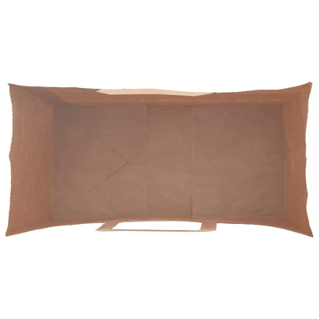 HKH Sacos de Papel 250 Unidades com Alças - Castanho - 18x8x22 cm