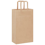 HKH Sacos de Papel 250 Unidades com Alças - Castanho - 21x11x36 cm