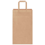 HKH Sacos de Papel 250 Unidades com Alças - Castanho - 21x11x36 cm