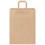HKH Bolsas de Papel 250 Unidades con Asas - Marrón - 26x12x35 cm