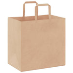 HKH Sacos de Papel 250 Unidades com Alças - Castanho - 26x17x25 cm