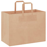 Bolsas de papel HKH 250 unidades con asas - Marrón - 32x17x25 cm
