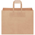 Bolsas de papel HKH 250 unidades con asas - Marrón - 32x17x25 cm