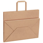 Bolsas de papel HKH 250 unidades con asas - Marrón - 32x17x25 cm