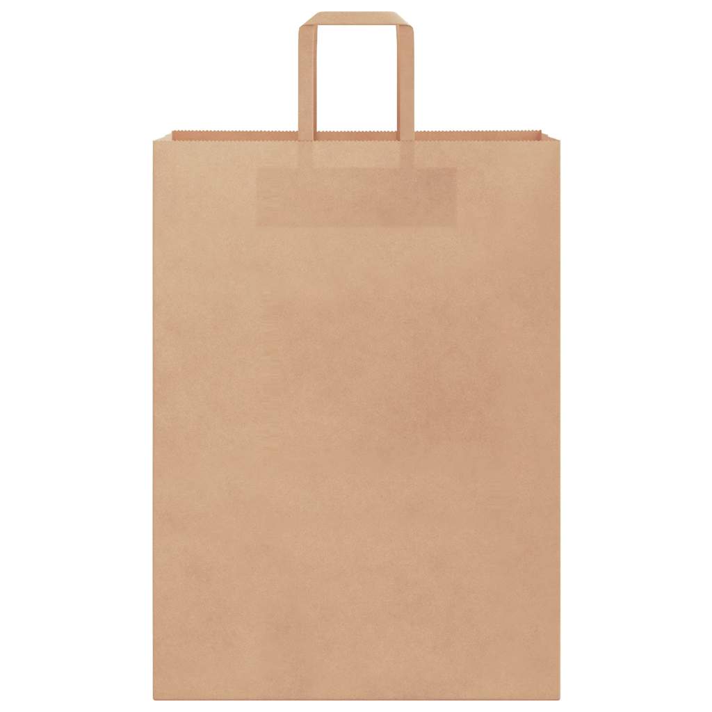 HKH Bolsas de Papel 250 Unidades con Asas - Marrón - 32x17x44 cm