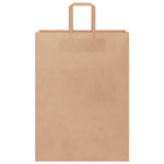 HKH Bolsas de Papel 250 Unidades con Asas - Marrón - 32x17x44 cm