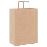 HKH Bolsas de Papel 250 Unidades con Asas - Marrón - 32x17x44 cm