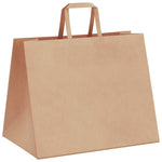 HKH Sacos de Papel 250 Unidades com Alças - Castanho - 32x22x24 cm