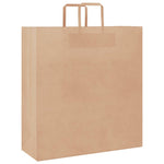 HKH Sacos de Papel 250 Unidades com Alças - Castanho - 45x17x48 cm