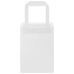 HKH Bolsas de Papel 50 Unidades con Asas - Blanco - 15x8x21 cm