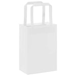 HKH Bolsas de Papel 50 Unidades con Asas - Blanco - 15x8x21 cm