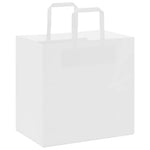 HKH Sacos de Papel 50 Unidades com Alças - Branco - 26x17x25 cm