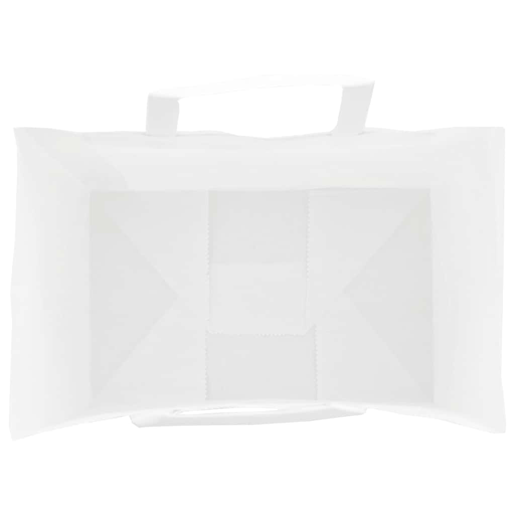 HKH Sacos de Papel 50 Unidades com Alças - Branco - 26x17x25 cm