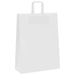 HKH Sacos de Papel 50 Unidades com Alças - Branco - 32x12x42 cm