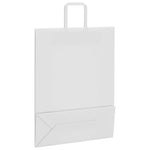 HKH Sacos de Papel 50 Unidades com Alças - Branco - 32x12x42 cm