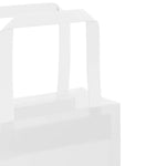 HKH Sacos de Papel 50 Unidades com Alças - Branco - 32x12x42 cm
