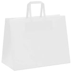 HKH Bolsas de Papel 50 Unidades con Asas - Blanco - 32x17x25 cm