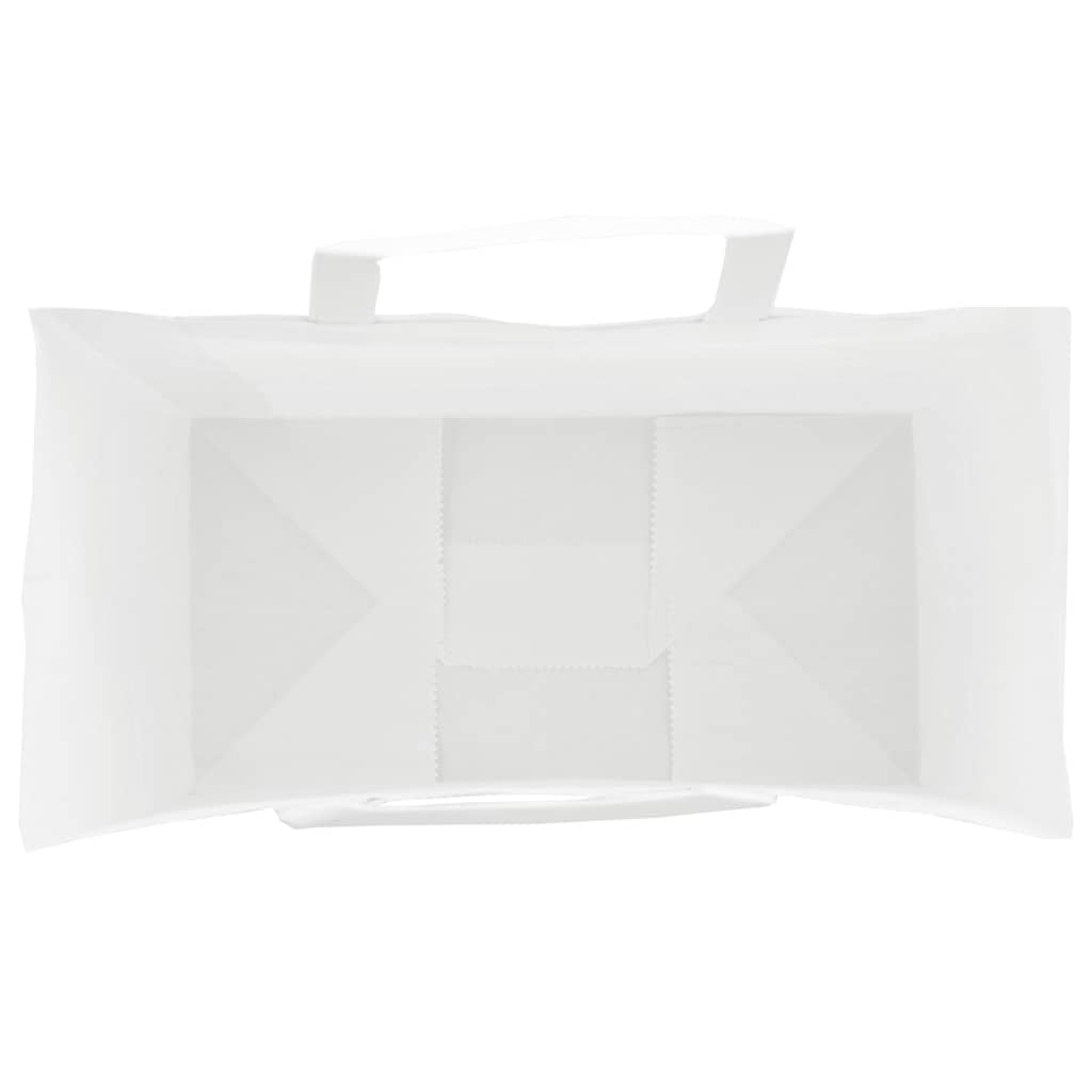 HKH Bolsas de Papel 50 Unidades con Asas - Blanco - 32x17x25 cm