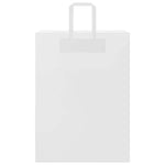 HKH Sacos de Papel 50 Unidades com Alças - Branco - 32x17x44 cm