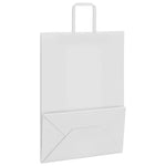 HKH Sacos de Papel 50 Unidades com Alças - Branco - 32x17x44 cm