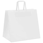 HKH Sacos de Papel 50 Unidades com Alças - Branco - 32x22x28 cm