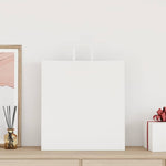 HKH Bolsas de Papel 50 Unidades con Asas - Blanco - 45x17x48 cm