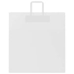 HKH Bolsas de Papel 50 Unidades con Asas - Blanco - 45x17x48 cm