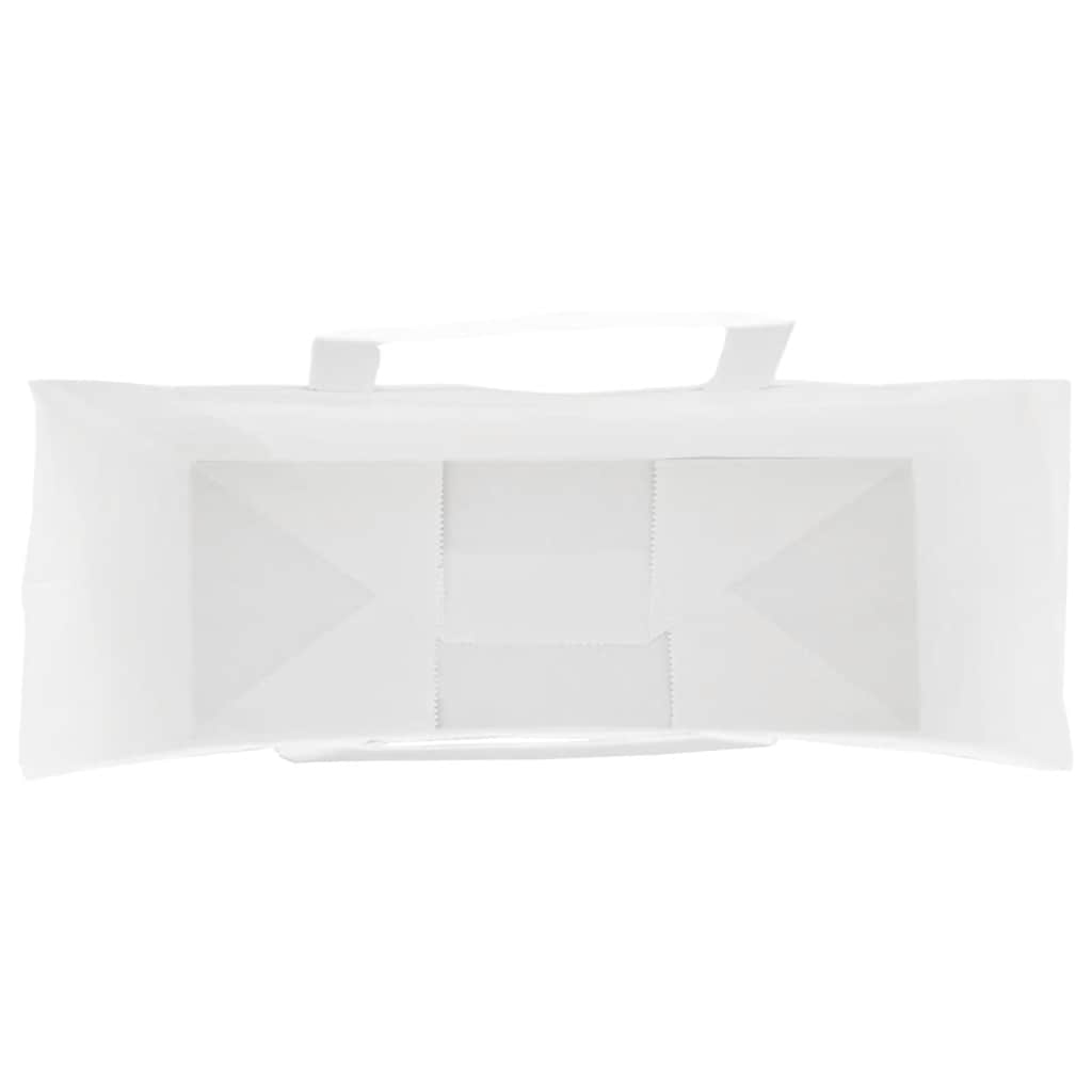 HKH Bolsas de Papel 50 Unidades con Asas - Blanco - 45x17x48 cm