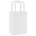 HKH Sacos de Papel 250 Unidades com Alças - Branco - 15x8x21 cm