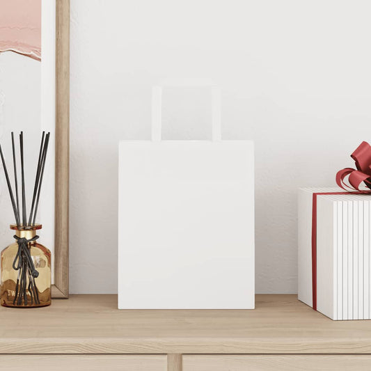 Bolsas de papel HKH 250 unidades con asas - Blancas - 18x8x22 cm