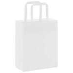 HKH Sacos de Papel 250 Unidades com Alças - Branco - 18x8x22 cm