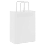 HKH Sacos de Papel 250 Unidades com Alças - Branco - 21x11x28 cm
