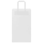 HKH Bolsas de papel 250 unidades con asas - Blanco - 21x11x36 cm