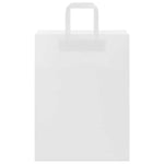 HKH Sacos de Papel 250 Unidades com Alças - Branco - 26x12x35 cm