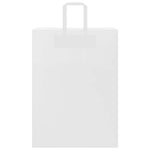 HKH Bolsas de Papel 250 Unidades con Asas - Blanco - 32x17x44 cm
