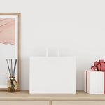 HKH Sacos de Papel 250 Unidades com Alças - Branco - 32x22x24 cm