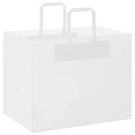HKH Sacos de Papel 250 Unidades com Alças - Branco - 32x22x24 cm
