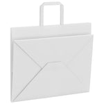 HKH Sacos de Papel 250 Unidades com Alças - Branco - 32x22x24 cm